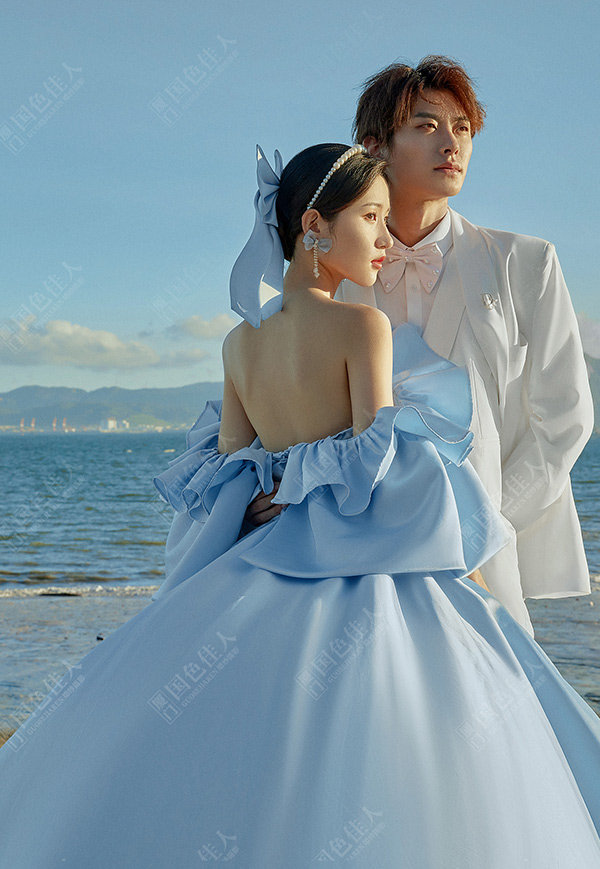 厦门旅拍婚纱照|温柔到想要私藏的海边婚纱照
